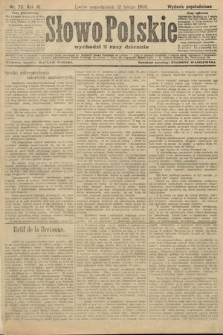 Słowo Polskie (wydanie popołudniowe). 1906, nr 70
