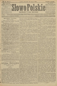 Słowo Polskie (wydanie poranne). 1906, nr 87