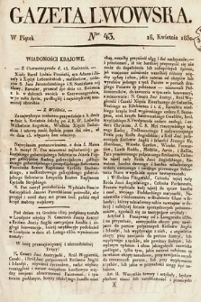 Gazeta Lwowska. 1830, nr 43