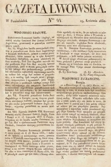 Gazeta Lwowska. 1830, nr 44