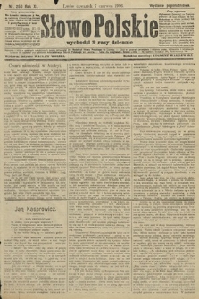 Słowo Polskie (wydanie popołudniowe). 1906, nr 250