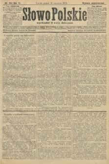 Słowo Polskie (wydanie popołudniowe). 1906, nr 263