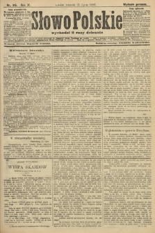 Słowo Polskie (wydanie poranne). 1906, nr 315