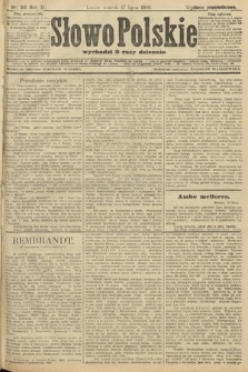 Słowo Polskie (wydanie popołudniowe). 1906, nr 316