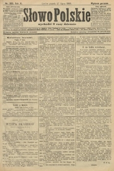 Słowo Polskie (wydanie poranne). 1906, nr 333