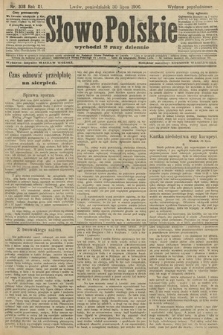 Słowo Polskie (wydanie popołudniowe). 1906, nr 338