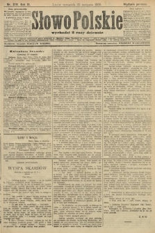 Słowo Polskie (wydanie poranne). 1906, nr 378