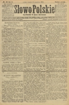 Słowo Polskie (wydanie poranne). 1906, nr 421