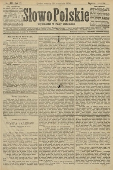 Słowo Polskie (wydanie poranne). 1906, nr 433