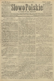 Słowo Polskie (wydanie poranne). 1906, nr 439