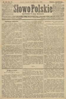 Słowo Polskie (wydanie popołudniowe). 1906, nr 457