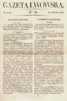 Gazeta Lwowska. 1830, nr 48