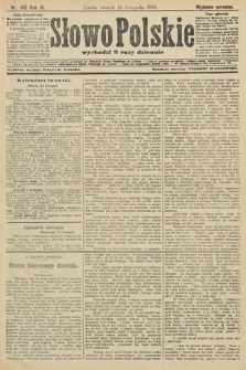 Słowo Polskie (wydanie poranne). 1906, nr 515