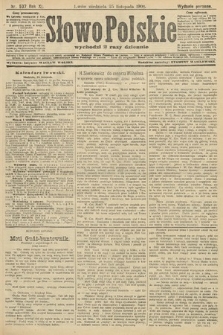 Słowo Polskie (wydanie poranne). 1906, nr 537