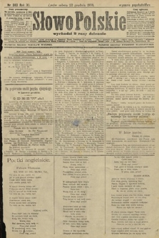 Słowo Polskie (wydanie popołudniowe). 1906, nr 583