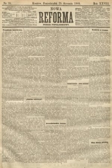 Nowa Reforma (numer popołudniowy). 1909, nr 38