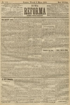 Nowa Reforma (numer popołudniowy). 1909, nr 110