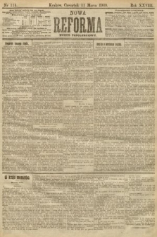 Nowa Reforma (numer popołudniowy). 1909, nr 114
