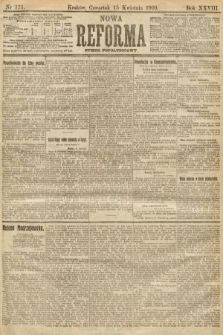 Nowa Reforma (numer popołudniowy). 1909, nr 171