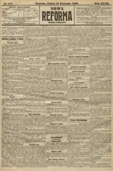 Nowa Reforma (numer poranny). 1909, nr 172
