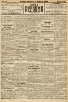Nowa Reforma (numer poranny). 1909, nr 176