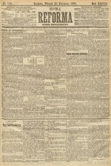 Nowa Reforma (numer popołudniowy). 1909, nr 180