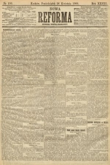 Nowa Reforma (numer popołudniowy). 1909, nr 190