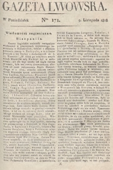 Gazeta Lwowska. 1818, nr 171