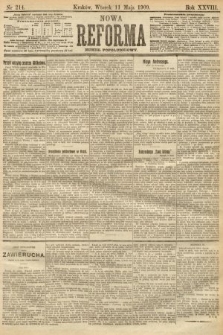 Nowa Reforma (numer popołudniowy). 1909, nr 214