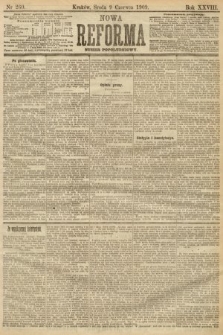 Nowa Reforma (numer popołudniowy). 1909, nr 260