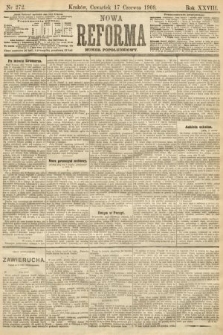 Nowa Reforma (numer popołudniowy). 1909, nr 272