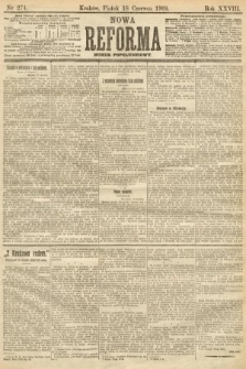 Nowa Reforma (numer popołudniowy). 1909, nr 274
