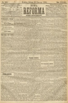Nowa Reforma (numer popołudniowy). 1909, nr 288