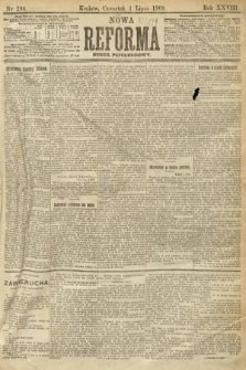 Nowa Reforma (numer popołudniowy). 1909, nr 294