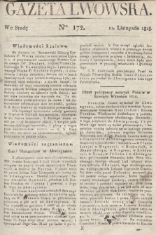 Gazeta Lwowska. 1818, nr 172