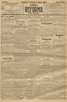 Nowa Reforma (numer poranny). 1909, nr 317