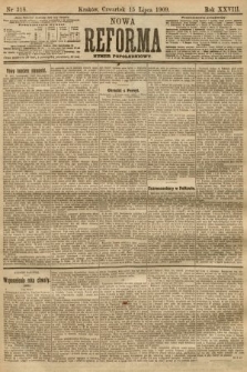 Nowa Reforma (numer popołudniowy). 1909, nr 318