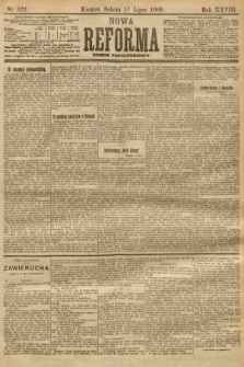 Nowa Reforma (numer popołudniowy). 1909, nr 322