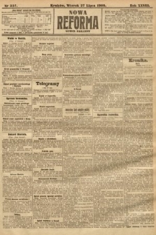 Nowa Reforma (numer poranny). 1909, nr 337