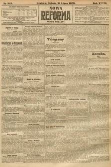 Nowa Reforma (numer poranny). 1909, nr 345
