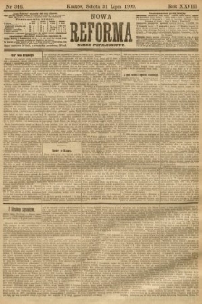 Nowa Reforma (numer popołudniowy). 1909, nr 346