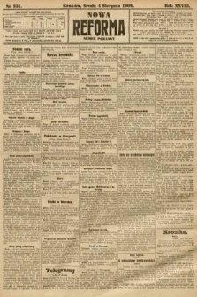 Nowa Reforma (numer poranny). 1909, nr 351