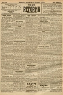 Nowa Reforma (numer poranny). 1909, nr 371