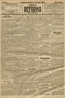 Nowa Reforma (numer poranny). 1909, nr 375