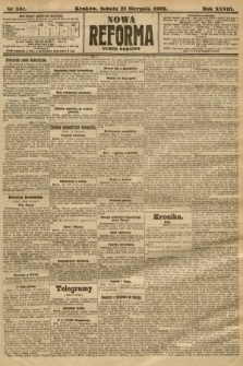 Nowa Reforma (numer poranny). 1909, nr 381
