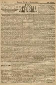 Nowa Reforma (numer popołudniowy). 1909, nr 386