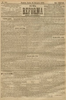 Nowa Reforma (numer popołudniowy). 1909, nr 388