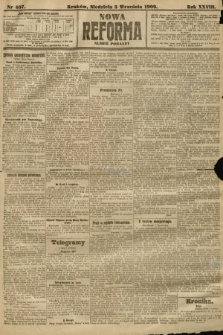 Nowa Reforma (numer poranny). 1909, nr 407