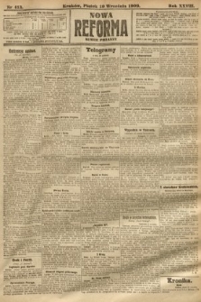 Nowa Reforma (numer poranny). 1909, nr 413