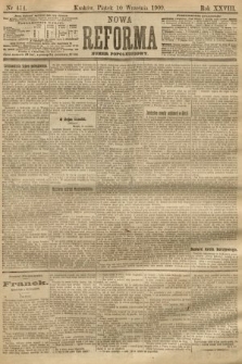 Nowa Reforma (numer popołudniowy). 1909, nr 414